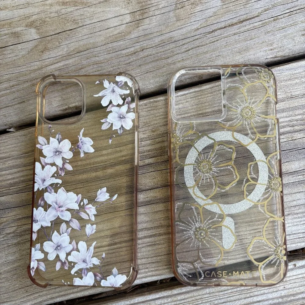 Set of 2 Clear Apple I-Phone 13 Cases
